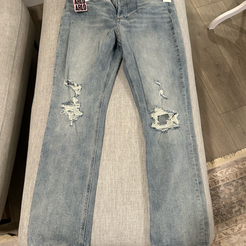 Aritzia Denim Forum ARLO Jean - Women's Distressed Blue Jeans